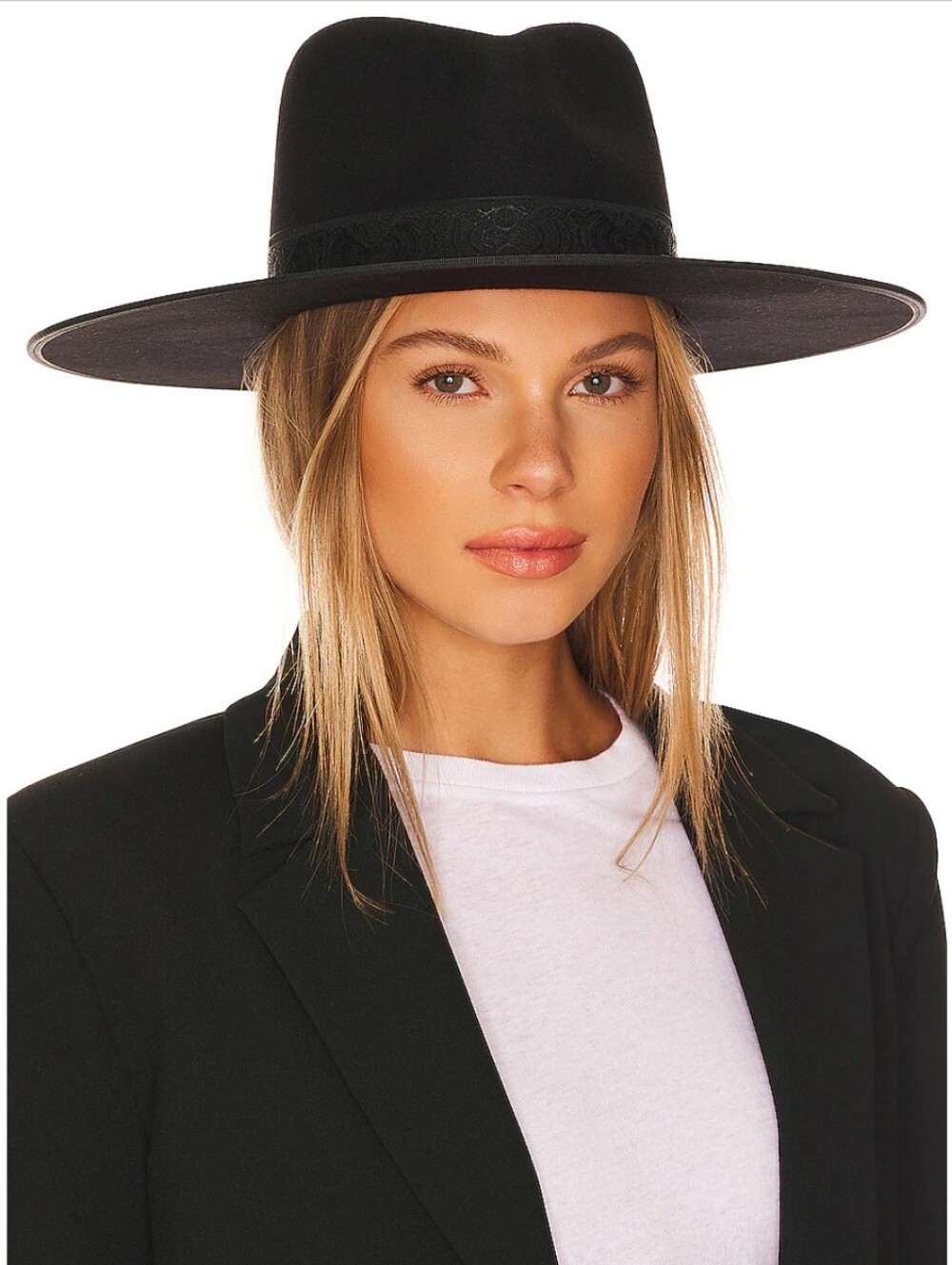 Lack Of Color Black Wool Hat Felt Noir Rancher One Size Women's NWT
